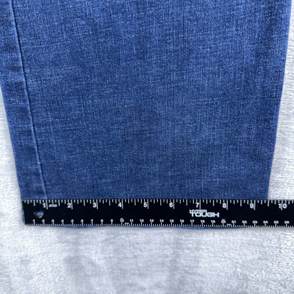 INC DENIM Womens Bootcut Jeans Stretch High Rise 5-Pocket Blue Size 14P - Picture 10 of 12